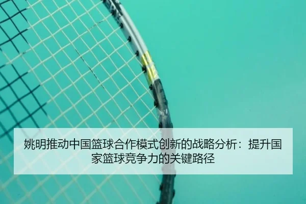 姚明推动中国篮球合作模式创新的战略分析：提升国家篮球竞争力的关键路径